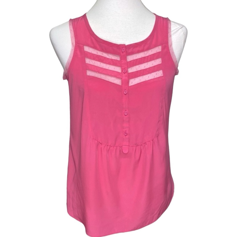 Princess Vera Wang Swiss Dot Mesh Blouse